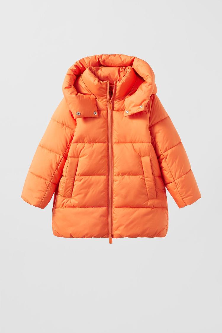 MAXI PUFFER COAT Orange ZARA Ireland